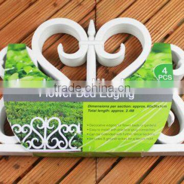Outdoor plastic garden fence