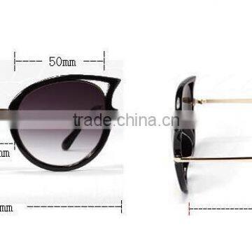 Metal Temple Italy Design ce Coating Mirror Round Circle Sunglasses photo-2