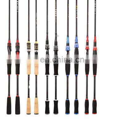 2 section Carbon Fiber 1.8/2.1/2.4/2.7m M/MH Action Spinning Rod Bait Casting rod for Fishing in saltwater freshwater