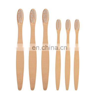 Free Biodegradable Charcoal Bristles OEM Portable bamboo toothbrush with Customized Logo