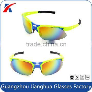 Fashionable custom logo wholesale polycarbonate eye glasses hot sale sports sunglasses