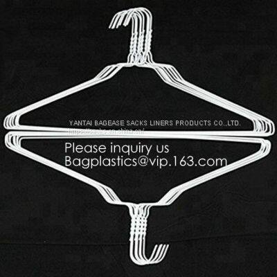 Laundry Hanger, Trouser Guard, Shoulder Guard, Cheap Laundry Wire Clothes Shirt Hanger Low Price Bulk Wholesale Galvanized Wire Laundry Hanger photo-2