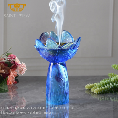 SAINT-VIEW 2022 New Collection Crystal Vase Manufactures Ramadan Mubkhar Backoor Gift Set Coffee Tray Gift Souvenir Shop Wholesale photo-4