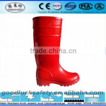 2016 best selling safety pvc rain shoes for women