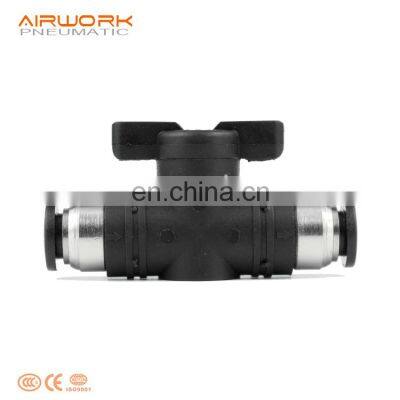 BUC Plastic Pipeline Plastic Push in Air Hand Control Relief Valve Pneumatic Air Speed Controller photo-3