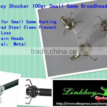 Archery Hunting Broadheads Arrowheds Linkboy Shocker 100gr Small Game Broadhead