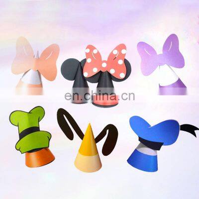 Children's Birthday Hat Crown for Kids Happy Birthday Party Decoration Supplies Mickey Cartoon Hat