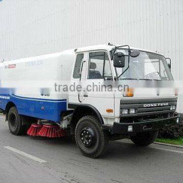 Dongfeng 4x2 automatic broom sweeper truck 5-8CBM