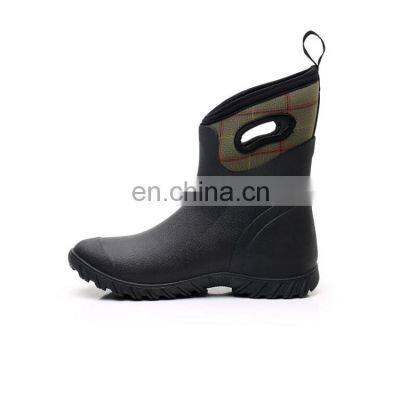 Shoe manufacturer wellington neoprene rain rubber hunting  boots man