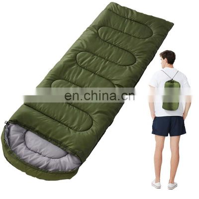 Lightweight Outdoor Waterproof 170T Polyester Carton Envelope Sleeping Bag Backpacking Waterproof Cotton Sleeping Bag