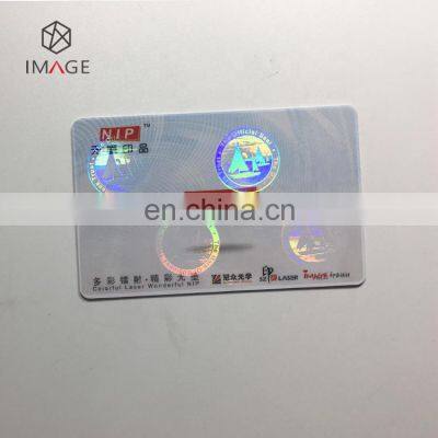 Clear Self Adhesive Holographic Overlay for ID Card, Easy to Apply and Strong Hold photo-3