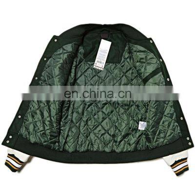 Varsity Jacket New Stylish Collar Mens Wool Jacket photo-3