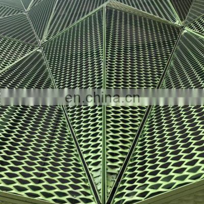 Powder Coated Aluminum Raised Expanded Metal Mesh for Building Facade