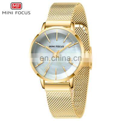 MINI FOCUS New Arrival Lady Gift Watch Set Japan Movement Watch Stainless Strap Steel Band Lady Watch With Cheap Price photo-3