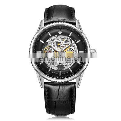 2018 new designs retro automatic mechanical mens watch