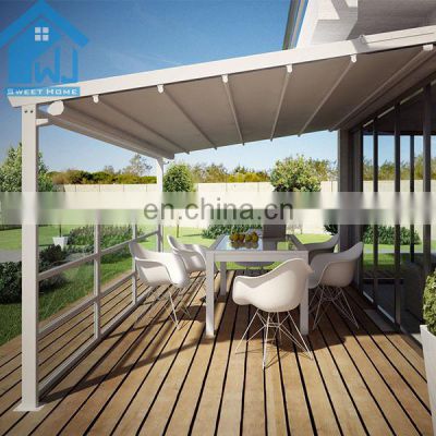 Waterproof Arches Garden Outdoor Electric Retractable Pergola Covers