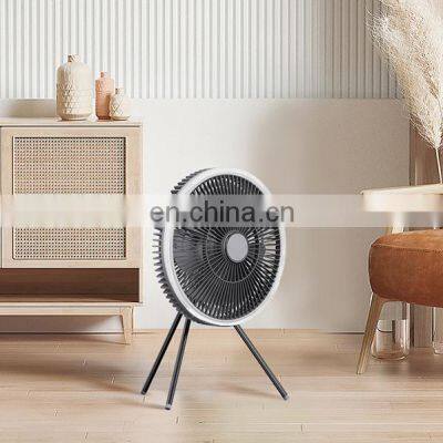 New Model Powerful wind Oscillating Tripod Stand Table Fan with LED light