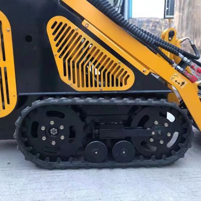 China Mini Skid Steer Loader manufacturer Small Skid Steer Smallest stand on track mini skid steer loader