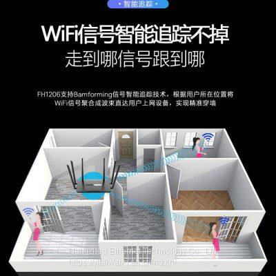 Yun Network Edge Router Gigabit 100 Gigabit Edition Wireless Home WIFI Wall King 1200M High Speed 5G Dual Band Signal Router photo-3