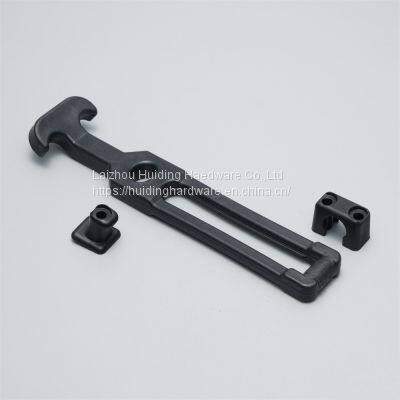 Corrosion Resistance Marine Latch Black Toggle Latch Rubber T-handle Flexible Hasp Black Draw Latch photo-3