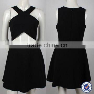 Australia fashion design front cut out design ladies short dresses