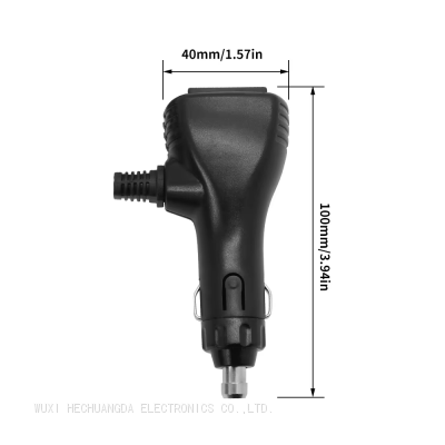 Car mounted cigarette lighter plug red electric wood cigarette lighter charging 15A cigarette lighter plug cable