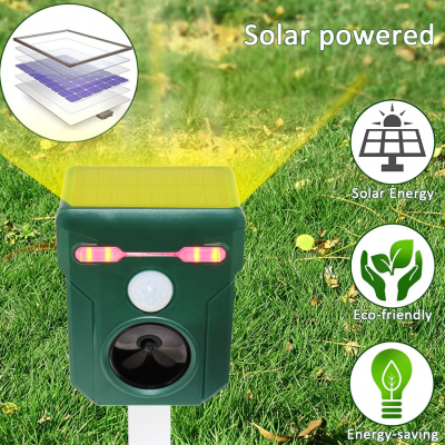 Solar electronic rodent repellent, ultrasonic snake repellent, outdoor new energy repellent for stray dogs and cats（Wechat:13510231336）