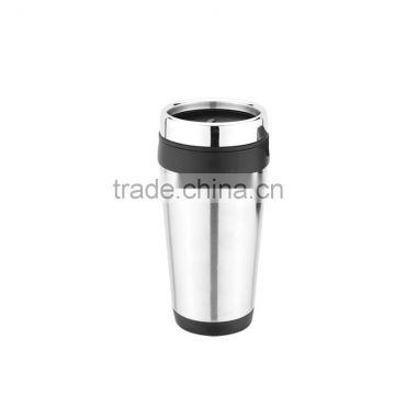 16OZ Inner new plastic PP outer stainless steel double wall travel mug