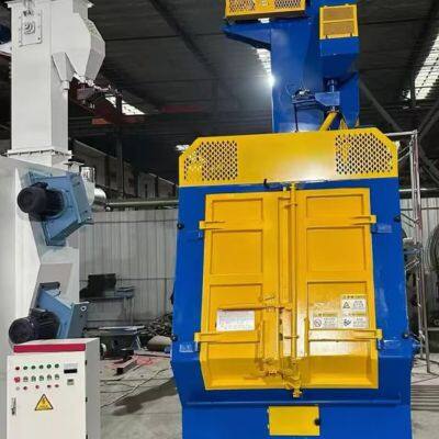 A track type shot blasting machine specialized in cleaning various small and medium-sized castings, stamping parts, etc