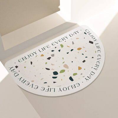 Waterstone Style Custom Printing Diatomite Stone Bath Mat for Bathroom photo-5