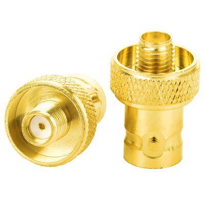 High Frequency BNC to SMA Female RF Converter Large Knurled Base Antenna Connector