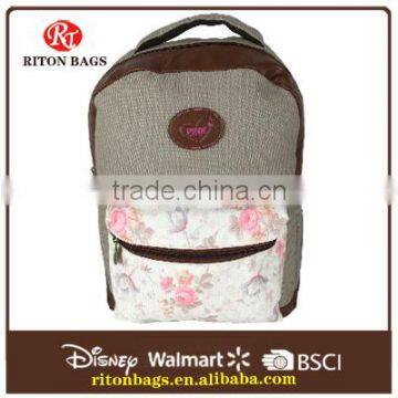 Natural Color 2016 New Arrival Highest Quality Canvas Bag Backpack