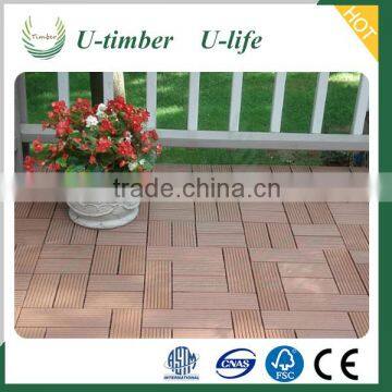 Household Wood Plastic Composite WPC DIY Decking Tiles