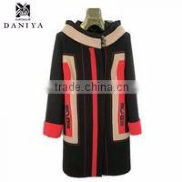 Hot Sale Winter Long Colored Coat Women Overcoat Full Size Women Wool Coats