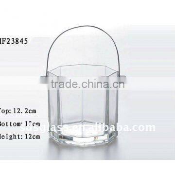 glass ice bucket glass ice barrel