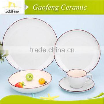 white porcelain dishes sets with decal