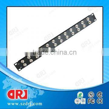 1U 24 ports BNC patch panel