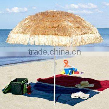 Thatched Roof sun protection thatch beach umbrella