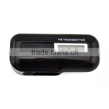 3.5mm jack fm transmitter with full frequency, LCD backlight display for cell phone, MP3