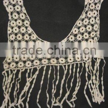 embroidered neck designs of kurtis collar lace