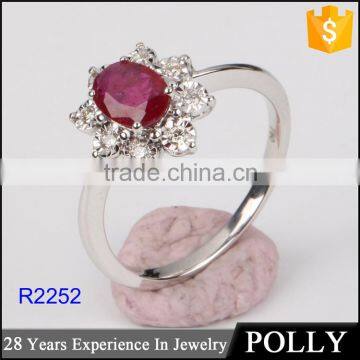 hot 18k gold large ruby enagement rings for women