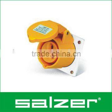 16A industrial socket, AJ-S413-4 or AJ-S423-4, 3Pole, 2P+E, 16A or 32A, 110-130V~