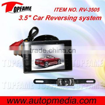 RV-3505 3.5inch Car Backup camera system with wiredrawing surface monitor&night vision camera