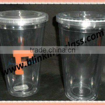 HOT! double wall plastic cup