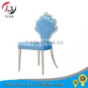 015 good quality steel frame office chair marble dining table for wedding/hotel