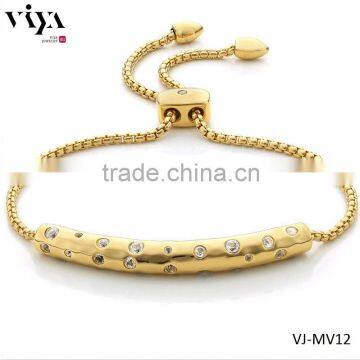 Stainless Steel Chain Link Plated Colorful Monica Bracelet photo-2