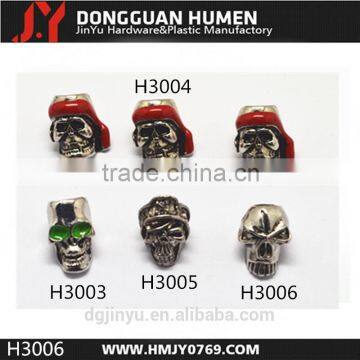 Popular metal skull beads , metal chrom skull , sterling silver skull beads