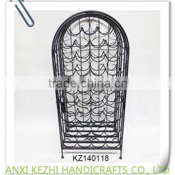 KZ140118 Wholesale display wrought iron red wine bottle rack                        
                                                Quality Choice
