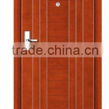 Cheap steel armored wooden door sigle leaf for Sale