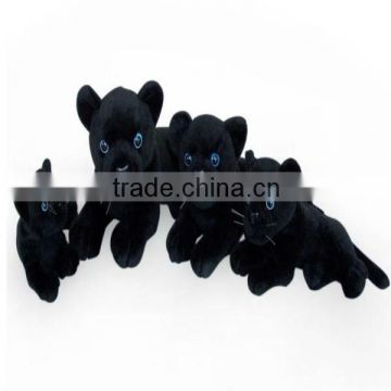 Black leopard plush soft toy